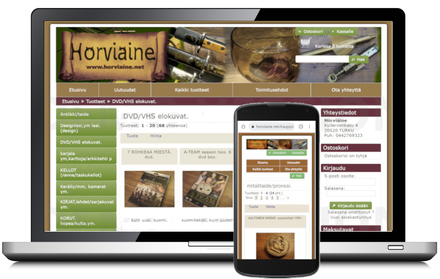 Hörviaine.net verkkokauppa