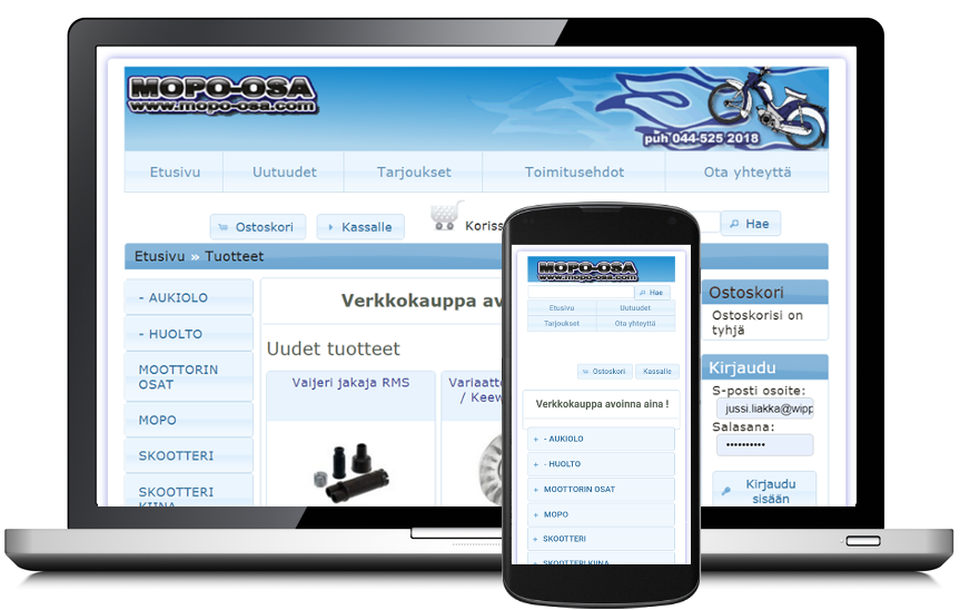 Mopo-Osa.com verkkokauppa
