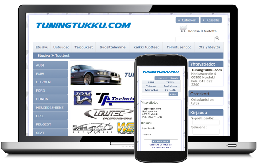 Tuningtukku.com verkkokauppa