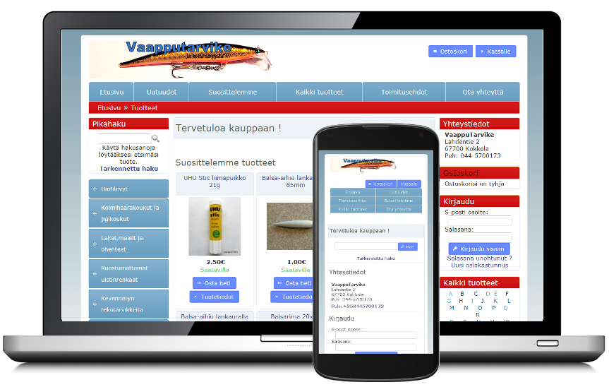 Vaapputarvike verkkokauppa